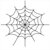ilustração vetorial de ícone de teia de aranha vetor