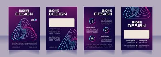 adotando o design de brochura em branco de tecnologia digital vetor