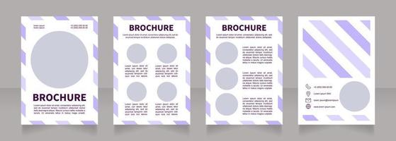 design de brochura em branco de produção ecológica vetor