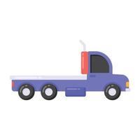 um caminhão de logística também conhecido como van de coleta vetor
