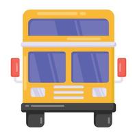 um design de ícone de ônibus, transporte público vetor