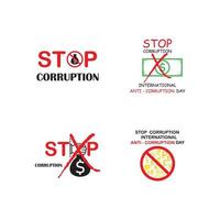 dia mundial da corrupção vetor