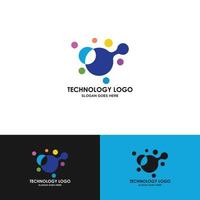 design de logotipo de tecnologia, modelo de ilustração vetorial de designs de logotipo vetor