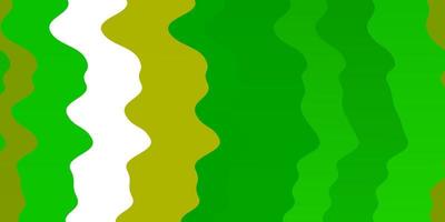 padrão de vetor verde e amarelo claro com curvas.