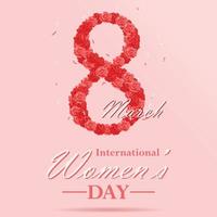 dia internacional da mulher vetor