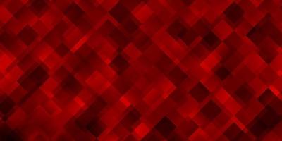 textura vector vermelho claro em estilo retangular.