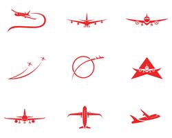 Projeto de ilustração de vetor de ícone de avião