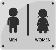 Homens e mulheres Toilet temas de ícones que parece simples e moderno. Ilustração vetorial. vetor