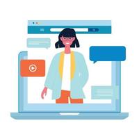 educação, educação a distância, internet estudando, ilustração vetorial plana e-learning. aulas on-line, cursos de treinamento, tutoriais, design de educação on-line para gráficos móveis e da web vetor