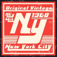 Selo vintage de Nova York vetor