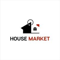 simples ilustração preta plana de design de logotipo de ícone de atividade de compra e venda de casas vetor