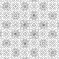 flor mandala geométrica preto e branco padrão. vetor de fundo sem costura na ilustração
