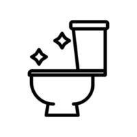 ícone de banheiro. estilo de ícone de linha. adequado para o ícone do banheiro. design simples editável. vetor de modelo de design