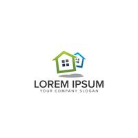 Modelo de conceito de design de logotipo imobiliário vetor