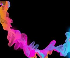 ilustração abstrata do fundo da onda de fumaça colorida. vetor para o seu negócio e design de banner web