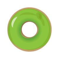 ilustração de design vetorial de rosquinha matcha vetor