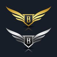 Emblema da letra B Logo vetor