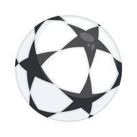 balão de futebol com estrelas vetor