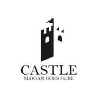 modelo de design de ícone de logotipo do castelo.ilustração vetorial vetor