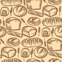 padrão perfeito de pão e padaria