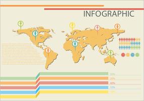 Infografia de um mapa vetor