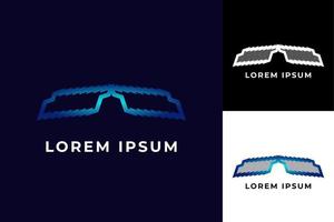 logotipo de óculos inteligentes vetor