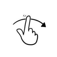 ilustração de símbolo de ícone de furto desenhado à mão no vetor de estilo doodle