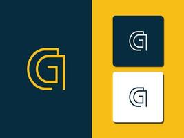letra g logotipo conceito pro vetor