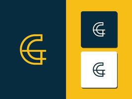 vetor livre do conceito do logotipo da letra g