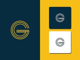 vetor livre do conceito do logotipo da letra g