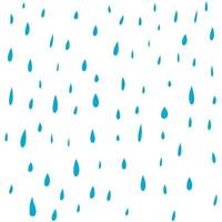 mão desenhada ilustração pattern.vector de gotas de água da chuva. vetor