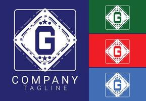 g letter novo design de logotipo e ícone vetor