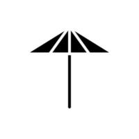 guarda-chuva, clima, modelo de logotipo de ilustração de vetor de ícone sólido de proteção. adequado para muitos propósitos.