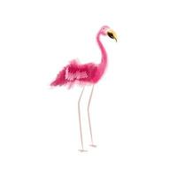 aquarela de pássaro flamingo vetor