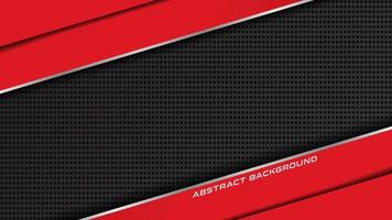 modelo de fundo abstrato. minimalista abstrato metálico vermelho preto quadro layout design fundo de conceito de inovação tecnológica vetor