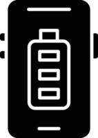 estilo de ícone de bateria móvel vetor