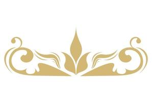 emblema dourado de estilo retrô vetor