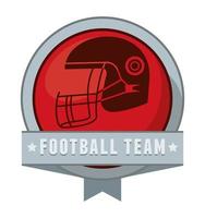 emblema do time de futebol americano vetor