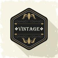 emblema de etiqueta vintage vetor