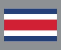 costa rica bandeira nacional américa do norte emblema símbolo ícone ilustração vetorial elemento de design abstrato vetor