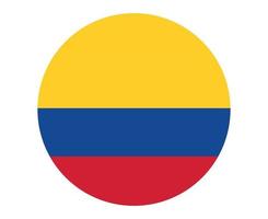 bandeira da colômbia emblema nacional americano latino ícone ilustração vetorial elemento de design abstrato