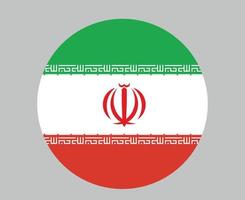 bandeira iraniana emblema ásia nacional ícone ilustração vetorial elemento de design abstrato vetor