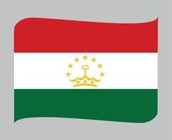 tajiquistão bandeira nacional ásia emblema fita ícone ilustração vetorial elemento de design abstrato vetor