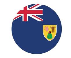 bandeira das ilhas turks e caicos nacional américa do norte emblema ícone ilustração vetorial elemento de design abstrato vetor