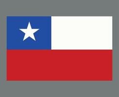 chile bandeira nacional americano latino emblema símbolo ícone ilustração vetorial elemento de design abstrato vetor