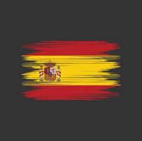 escova de bandeira da espanha vetor