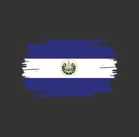 pinceladas de bandeira de el salvador. bandeira nacional do país vetor