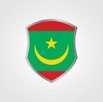 desenho da bandeira da mauritânia vetor