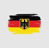 pinceladas de bandeira alemanha. bandeira nacional do país vetor