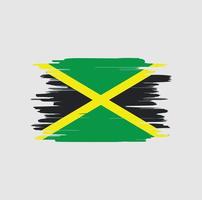 pinceladas de bandeira da jamaica vetor